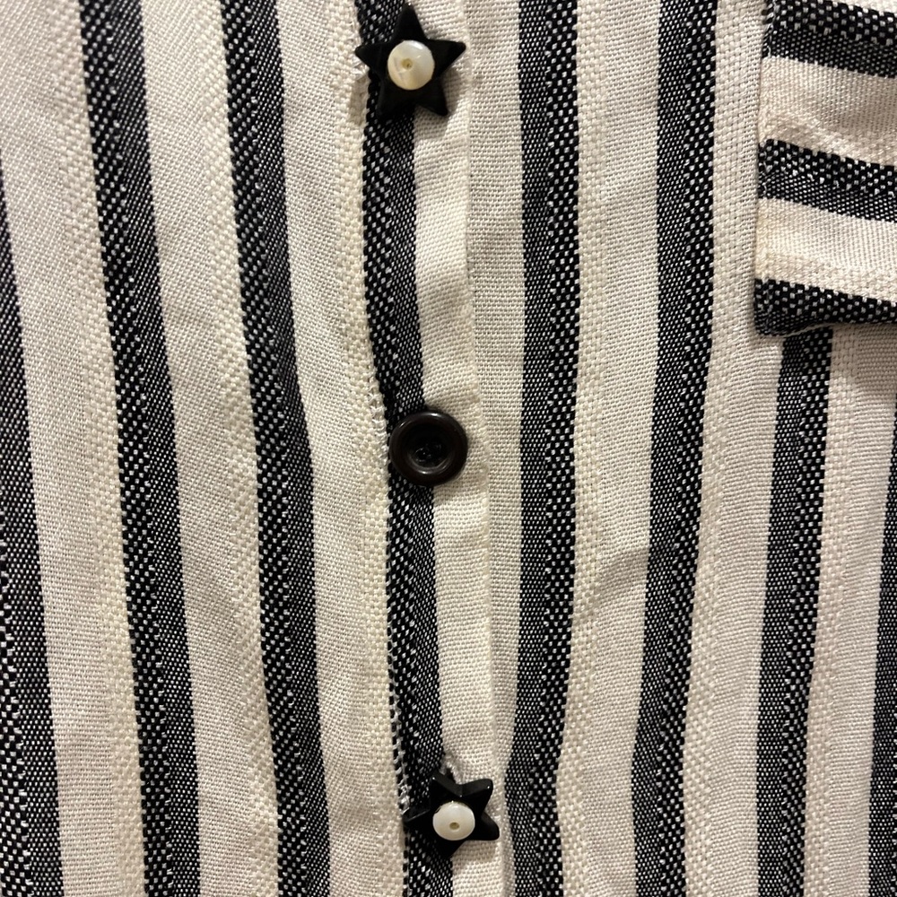 Astars Button Down Stripped Top - image 3